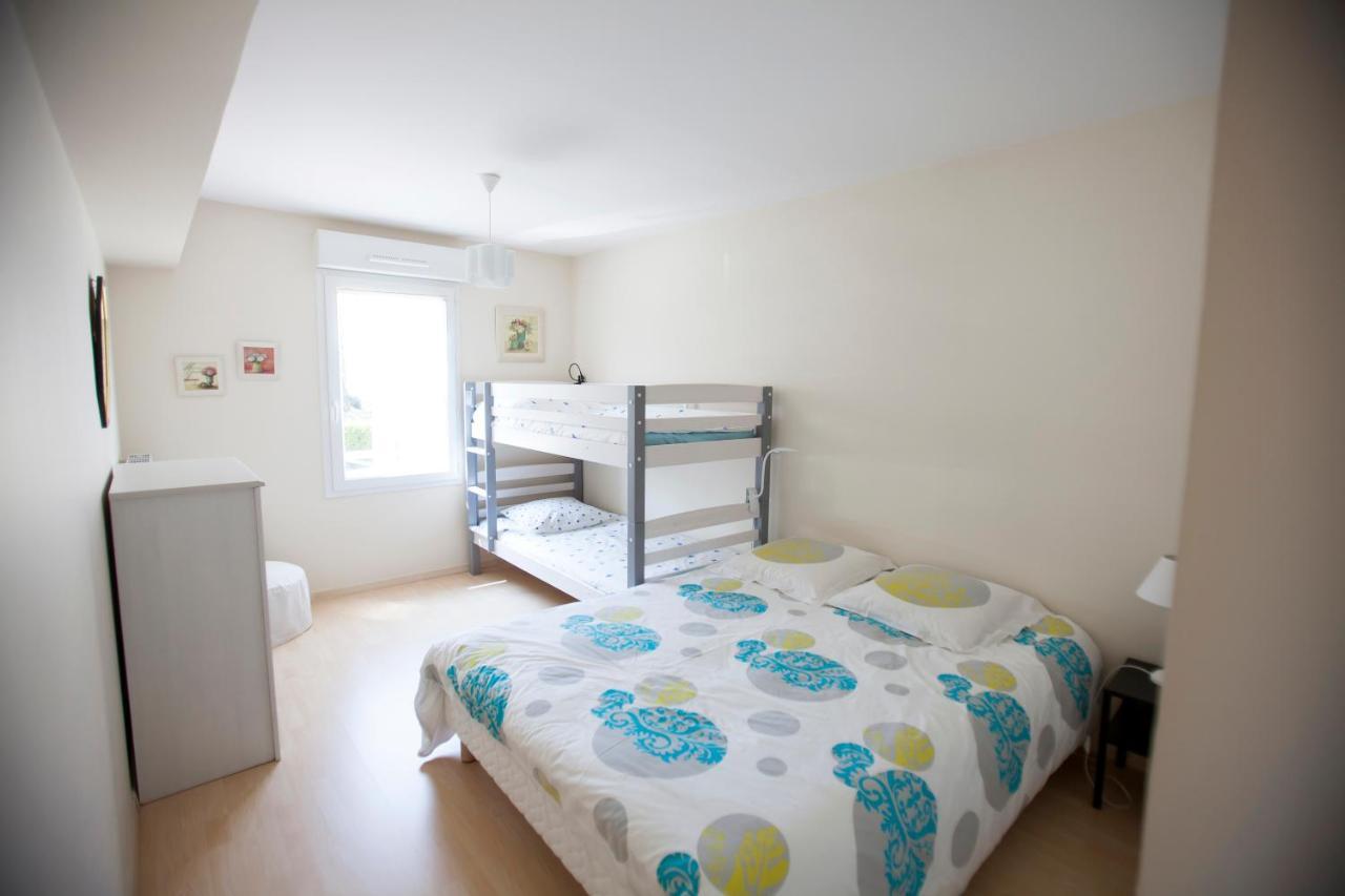 Appart Residence Proche Plage Avec Piscine Et Parking Couvert Prive Merville-Franceville-Plage Dış mekan fotoğraf